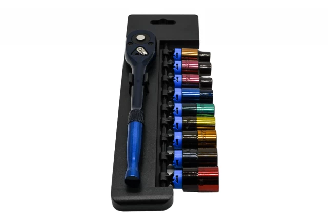1 2 in 10pcs socket set colorful